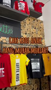KAOS ANAK | BAJU KAOS ANAK LAKI LAKI BAHAN KATUN | KAOS DISTRO ANAK | Lutte kids