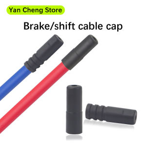 20 PCS Plastic Tube Caps for Bicycle Brake And Shift Cables 5mm & 4mm Sizes with Threaded Ends Mountain Bike Wire Cover