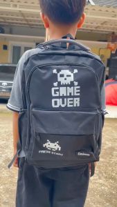 Heibag - Tas Ransel Anak Laki Laki Tk Sd Terbaru Motif Game Over Backpack Punggung Anak Multifungsi / Tas Ransel Anak Sekolah Masa Kini / Tas Anak Laki Laki Sd Fashion Stylish