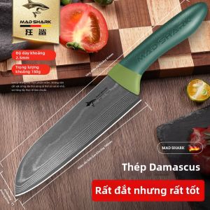 Mad Shark | Dao Đầu Bếp Santoku Rèn