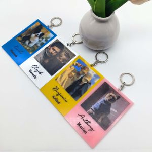 Customized Photo Keychains Available In A Variety Of Colors Acrylic Material Suitable For Birthday Gifts Valentines Day Gifts Christmas Gifts Etc.