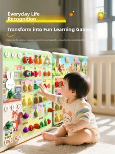 UP DUCK | Montessori Early Education Felt Fruit Cutting Toy
