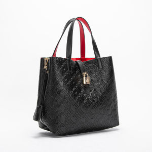 Túi Đeo Vai CH Fashion Cỡ Lớn Dành Cho Nữ Chất Liệu Da PU Dập Nổi Kiểu Dáng Cứng Cáp Có In Chữ Túi Xách Nữ Có Ngăn Bên Trong