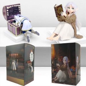 Bandai | Frieren Beyond Journeys End Frieren Treasure Box Sitting Posture Figures Collection Figures Model Toys Monster Anime Figure Toy