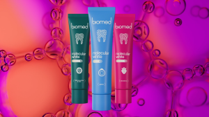 Biomed Molecular White Toothpaste 65g (Forest Mint) | Cavity Protection Whitening and Enamel Restoration