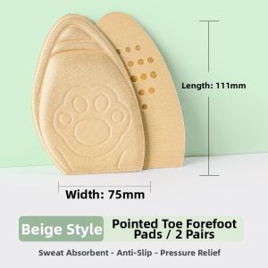 JVBV | Shoe Sizer Reducer Soft Comfortable Pain Prevention Half Size Reducer Pad