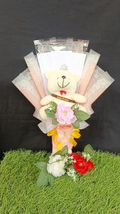 Buket Boneka Ulang Tahun & Wadah Uang Kosong 3 Slot