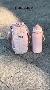 กระเป๋าใส่ขวดน้ำแบบสะพายข้างอเนกประสงค์ BAGSMART กระเป๋าใส่แก้วน้ำสำหรับเล่นกีฬากลางแจ้งพร้อมช่องใส่โทรศัพท์