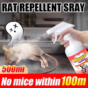 🐀10 years without mice🐀 Rat repellent spray 500ML car engine  Rats will run away when they smell the smell. There are no rats within 100 meters. Both mother and baby families can use rat repellent spray to prevent rats. Organic safe plant-based
