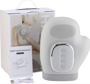 Máy Massage Tay Sạc Điện Tích Hợp Chức Năng Nhiệt Và Khí Nén Găng Tay Massage Cỡ Lớn Dành Cho Ngón Tay Cổ Tay Lòng Bàn Tay Phù Hợp Với Cả Tay Trái Và Tay Phải