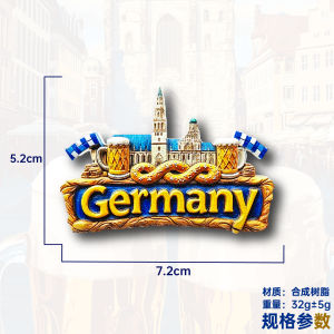 Magnetic 3D Maria Square Refrigerator Magnet Home Decorations Travel Souvenir Gift Building Pattern Other Style from China