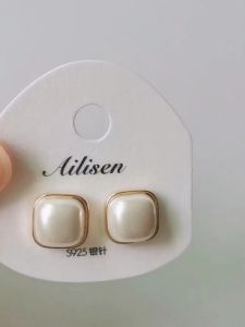 Elegant Geometric Square Bead Magnetic Double-Sided Ear Cuff Vintage No-Piercing Magnetic Earrings Luxury Fashion Jewelry