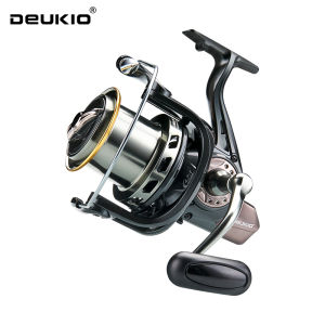 DEUKIO Kim Loại Lớn Quay Câu 10000 Kích Thước 15Kg Kéo Mạnh Mẽ Cho Nước Mặn Nước Ngọt Chống Nước Biển Trước Tải Bánh Xe Quay