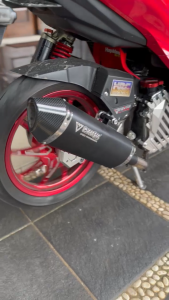 Knalpot Fullsystem Evo Black Doff inlet 38mm Original Pavta Knalpot