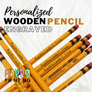 Pencils Personalized Engraved Pencils Happy RJD| Graduation Gift Birthday Souvenirs Board Exam LET