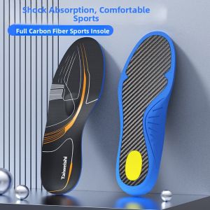 Carbon Fiber Sports Shoe Insoles Lightweight Running Basketball Football Shock Absorption Anti-Twist Supercritical Air Cushion Full-Palm