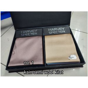 (hrg per Celana) Kain Bahan celana semi wool Kilat Harvey Specter 520s