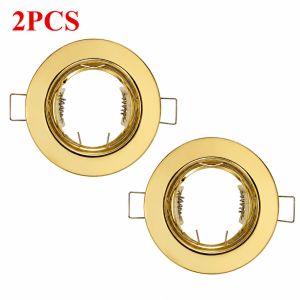 JOYINLED 2/10PCS Gold Recessed Downlight Frame GU10 MR16 LED Spotlight Trim Ceiling Light Fitting Ring 60mm Cut Out Lamp Holder