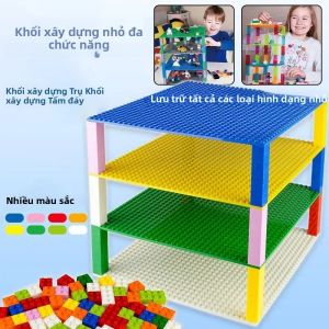 Hai Mặt 32X32 Chấm Đế Cho GẠCH XÂY DỰNG 16X16 Thành Phố Cổ Điển Khối Tấm Nhựa Nhỏ Đồ Chơi Lắp Ráp Một Phần Cho DIY Sáng Tạo