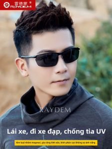Raydem | UV Protection Polarized Driving Sunglasses Half Frame Rectangular