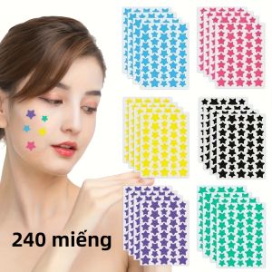 Miếng Dán Trị Mụn Hydrocolloid Superstar 240 Miếng - Hình Sao Trị Mụn Nhiều Màu Sắc Không Mùi Không Paraben Dùng Được Cho Cả Nam Và Nữ
