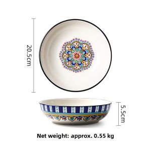 New Creative Ceramic Deep Plates for Western and Home Use