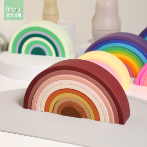 Đồ Chơi Khối Xếp Hình Silicon Màu Cầu Vồng Platinum Giáo Dục Sớm Cho Trẻ Sơ Sinh Và Trẻ Em Dưới 3 Tuổi Có Thể Nhai