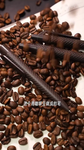 ปากกากาแฟ ปากกากาแฟขนาดเล็ก ปากกากากกาแฟ ปากกาเจลแบบกดปุ่มยอดนิยม ไส้ปากกาสีดำแห้งเร็ว เทคนิคไฮเอนด์ สำหรับใช้ในสำนักงาน