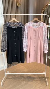 D11658 Kioko Heart Chest A Shape Dress