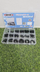 NASHI ชุดยางโอริงสีดำ Black color O-Ring จำนวน 225pcs มี 18 ขนาด โอริงดำ ยาง ซิลยาง ซีลยาง ส่งไว