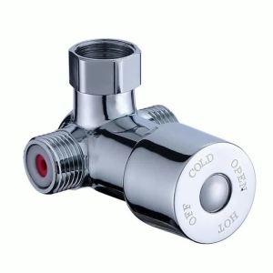 Van Trộn Nhiệt 3 Chiều Điều Khiển Nước Nóng Lạnh Hợp Kim Kẽm G1/2 Chủ Đề Để Điều Chỉnh Nhiệt Độ Máy Nước Nóng