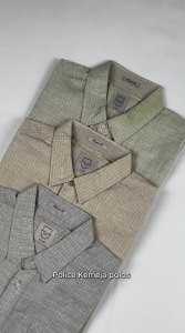 POLICE Kemeja Polos Cotton Regular Fit Pria