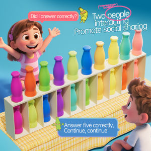 Fun Color Guessing Bottle For Parent-child Interactive Creative Board Game Childrens Early Education Memory Puzzle Toy