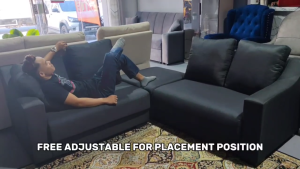 [FREE INSTALLATION] I HOME 3 IN 1 4 Seater L Shape New Modern Sofa / 4 Seater With Stool