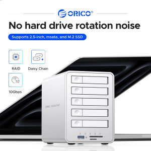 ORICO 10Gbps ชนิด-C DAS พร้อมบุกสำหรับ2.5นิ้ว Hdd/ SSD 7โหมด RIAD DAS 32TB USB ความเร็วสูงขยาย3.2 GEN2 Type-C อินเตอร์เฟซ