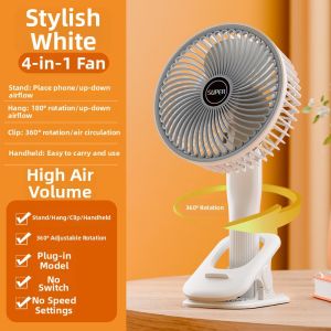 USB Charging Portable Clip-on Fan