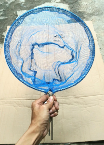 jaring serokan ikan stainless / lubang anyam 3 mm /serok siap pakai / seser serok udang dan wader