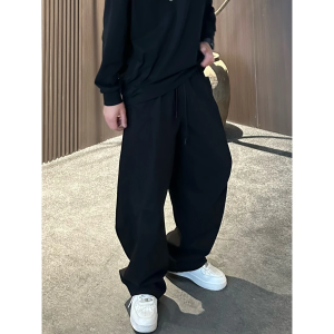 Quần Ống Đứng Cotton Nguyên Chất Mùa Hè Cho Nam Quần Thường Ngày Màu Trơn Đơn Giản Phong Cách Mỹ Quần Công Sở Cổ Điển