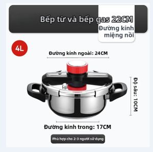 YIYIPAI | Nồi Áp Suất Đa Năng Chống Nổ 304 Thép Không Gỉ Dùng Tại Nhà Mới
