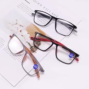 Photochromic Progressive Multifocal Reading Glasses Look Far and Near Eyeglasses Men Sport TR90 Frame Anti Blue Light Graded Eye