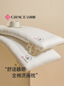 Gối Trẻ Em Mềm Mại Hỗ Trợ Cổ Cho Giấc Ngủ Gối Cotton Thoải Mái Cho Cả Nam Và Nữ Gối Nhỏ Gọn Dùng Trong Gia Đình