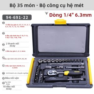 STANLEY | Bộ Dụng Cụ Tuýp Ratchet Sửa Chữa Ô Tô