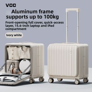VCC | Sturdy  Durable  Carry-on  Short Trip Aluminum Frame Suitcase 20 Inches