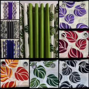 Big Leaf Ring Curtain Geena Cloth 7ft and 5ft sold per piece