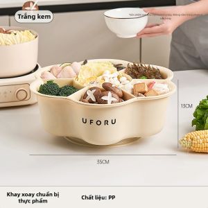 Đĩa Đựng Rau Cỡ Lớn Đa Năng Có Thể Quay