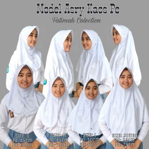 Kerudung Anak Sekolah Kaos PE Super Premium
