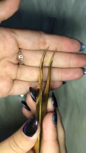 VETUS - Tweezer Gold MCS Series | Pinset Eyelash