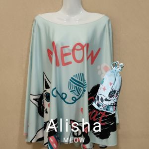 Alisha ผ้าคลุมให้นม ผ้าคลุม ผ้าคลุมปั๊มนม ผืนใหญ่ แถมฟรีถุงผ้า