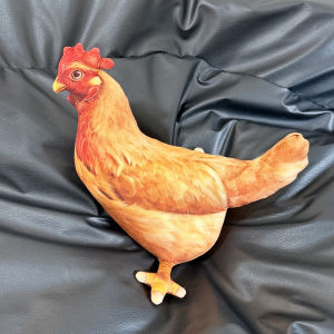 Amusing Laying Hen Plush Toys Lifelike Stuffed Animal Doll Squeezing Laying Egg Hen Doll Creative Kids Game Props Room Decor