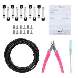 JOYO | Guitar Pedal Cable DIY Kit 6.35mm TS Plugs–Solderless Connection Set with OFC Wire|Screws|Pliers|Screwdriver for Guitar Bass